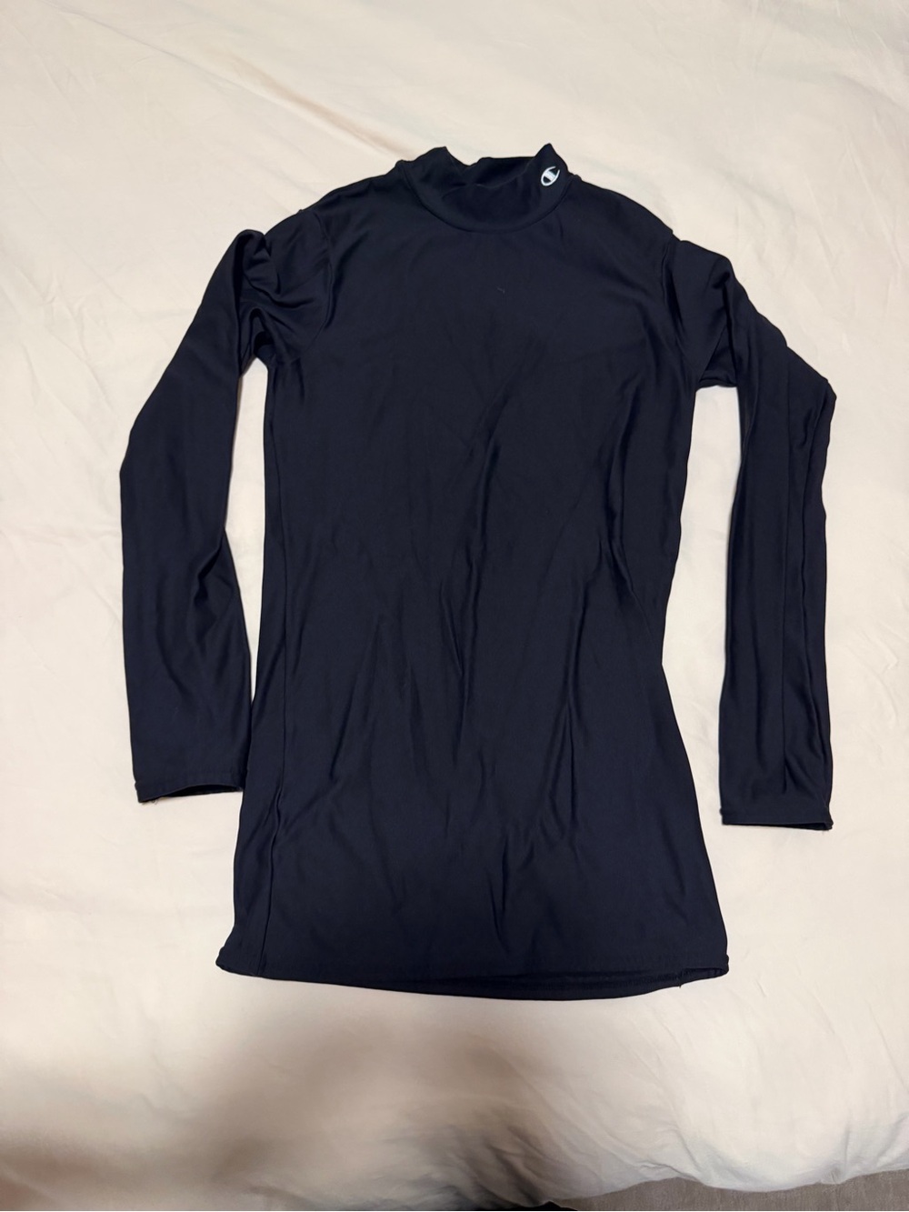 Champion Black Mock Neck Long Sleeve Top